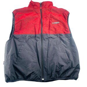 Tegra Mens XL Red & Black Puffer Vest With Nylon & Polyester Shell‎